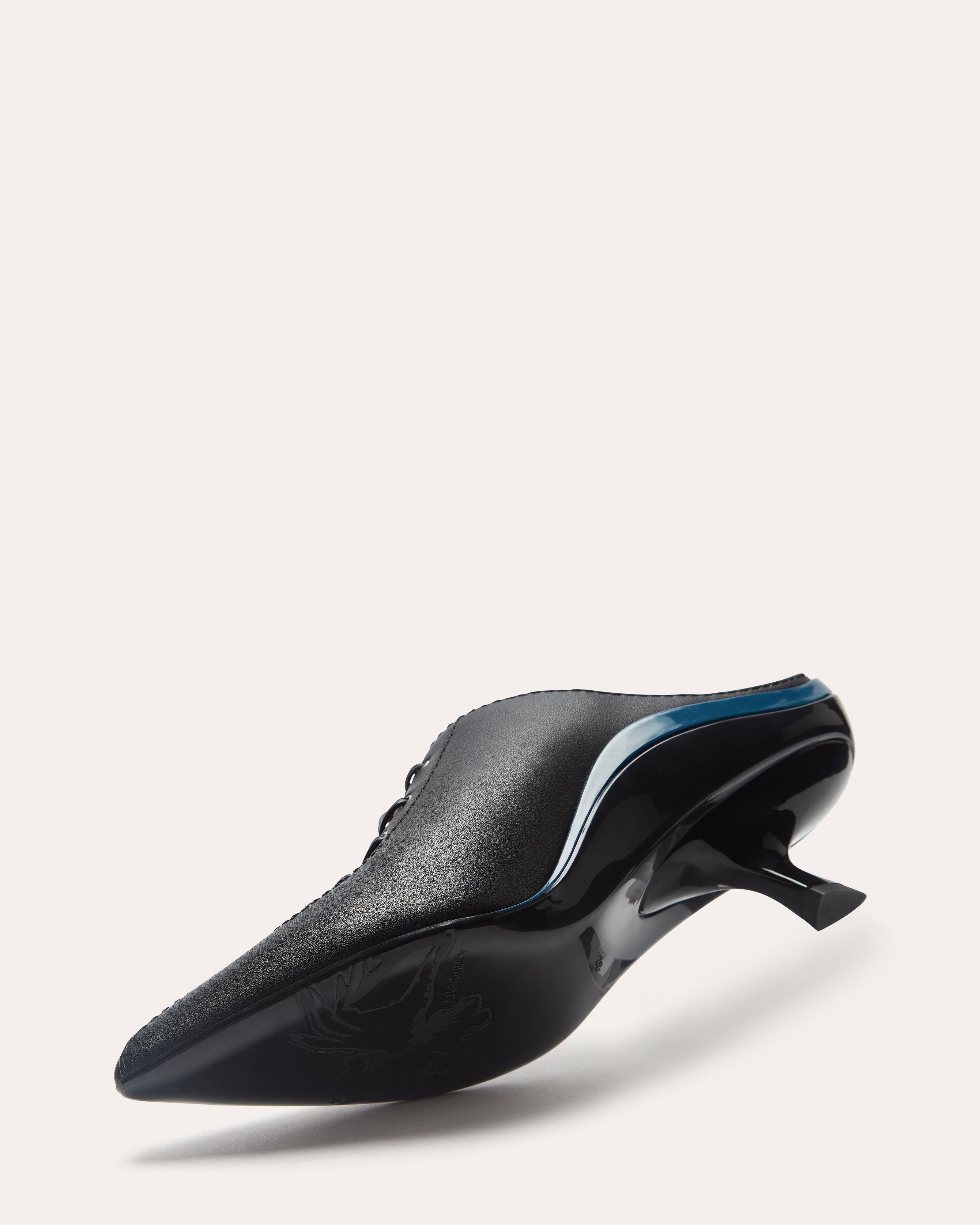 Victoria Kitten Heel Mule