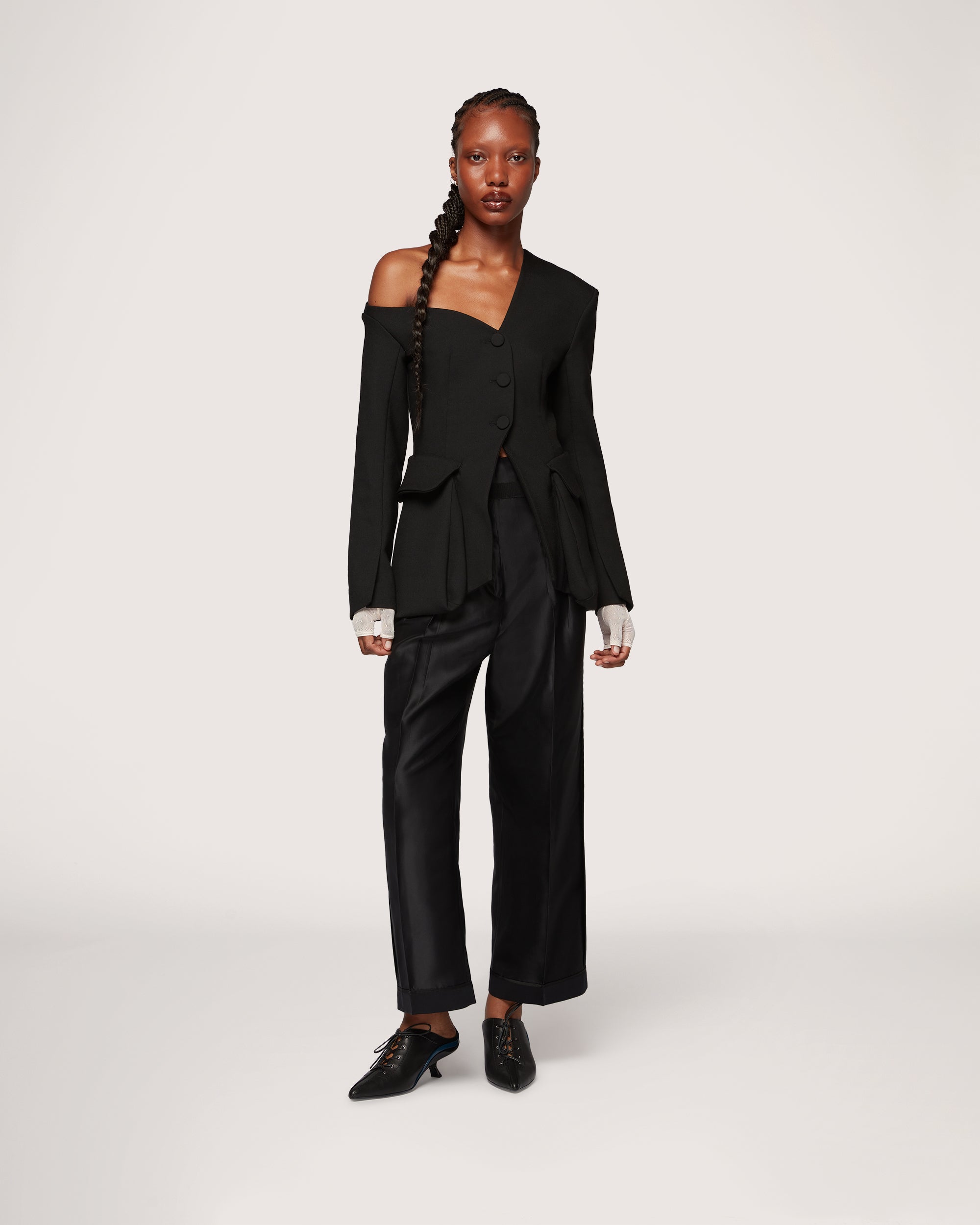 Victoria Kitten Heel Mule