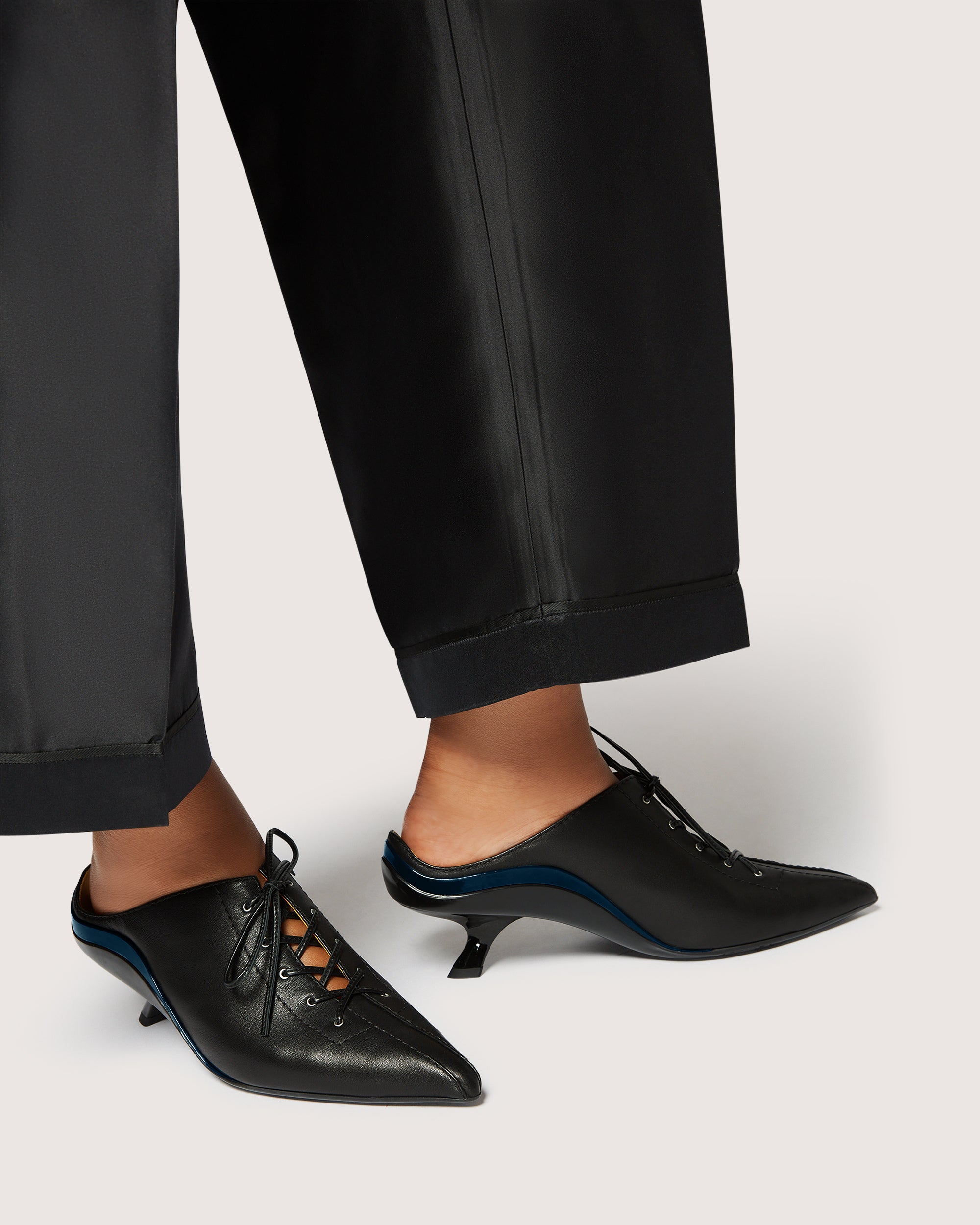 Victoria Kitten Heel Mule