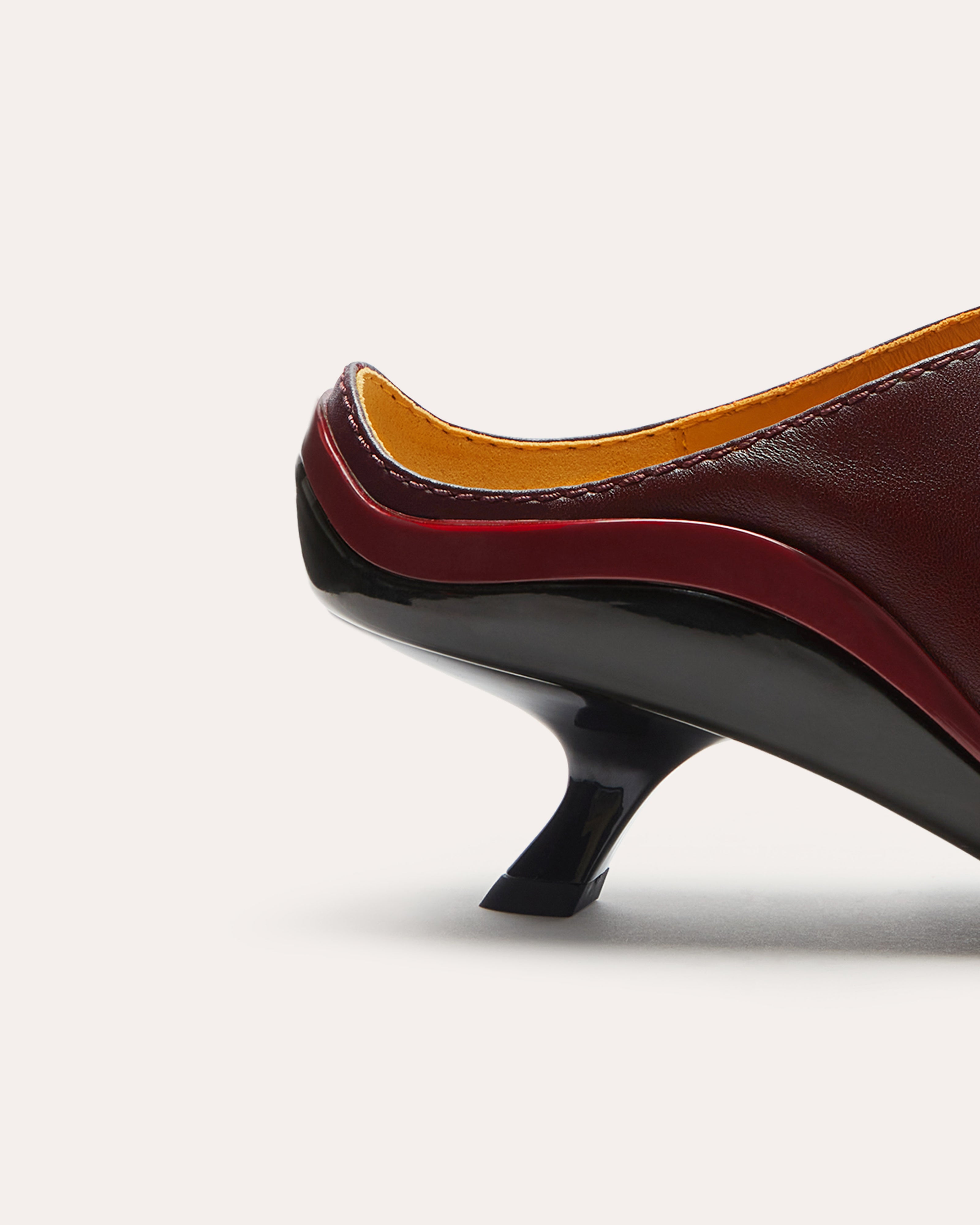 Victoria Kitten Heel Mule