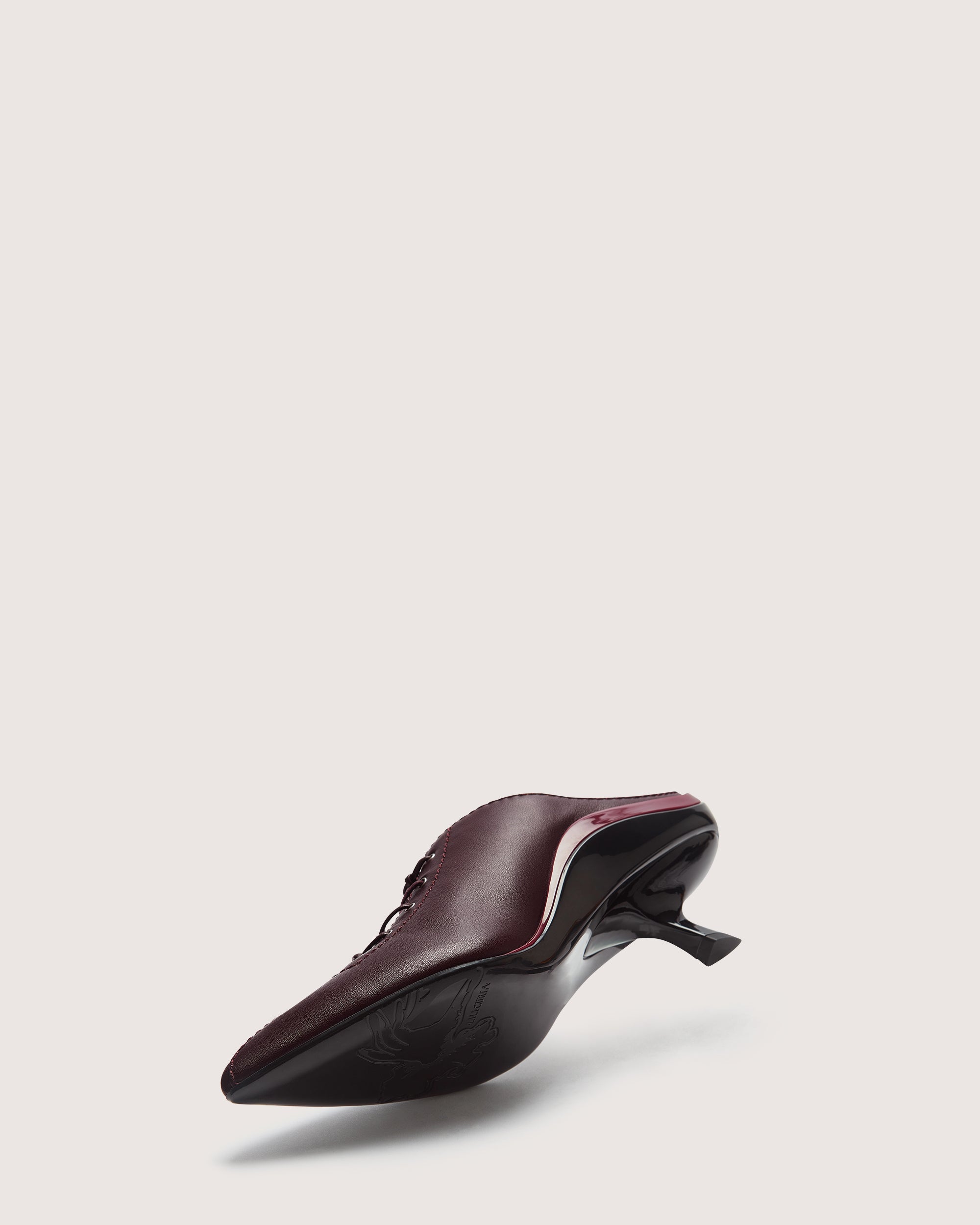 Victoria Kitten Heel Mule